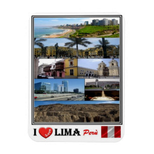 Magnet Flexible PE Perù - Lima - I Love Mosaic -