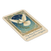 Magnet Flexible Peace Dove With Olive Sprig Decor  (Côté Droit)