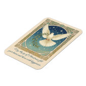 Magnet Flexible Peace Dove With Olive Sprig Decor  (Côté Gauche)