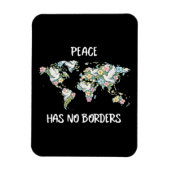 Magnet Flexible Peace Has No Borders (Vertical)