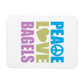 Magnet Flexible Peace Love Bagels (Horizontal)
