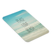 Magnet Flexible Peace Love Beach (Côté Droit)