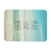 Magnet Flexible Peace Love Beach (Horizontal)