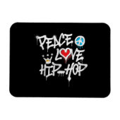 Magnet Flexible Peace Love Hip hop Dancing (Horizontal)