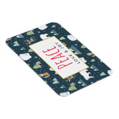 Magnet Flexible Peace Love & Joy Cute Christmas Animals Pattern (Côté Droit)