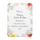 Magnet Flexible Peace Love Joy Family Merry Christmas (Vertical)