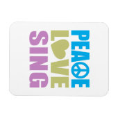 Magnet Flexible Peace Love Sing (Horizontal)