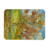 Magnet Flexible Peach Tree rose en fleurs par Vincent van Gogh (Horizontal)