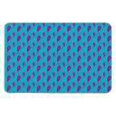 Magnet Flexible Peacock Blue Paisley (Horizontal)