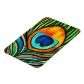 Magnet Flexible Peacock Colorful Peacock Firebird Peather Peather (Côté Gauche)