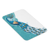 Magnet Flexible Peacock sur l'illustration Turquoise (Côté Droit)