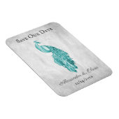 Magnet Flexible Peacock turquoise Enregistrer l'aimant Date (Côté Droit)