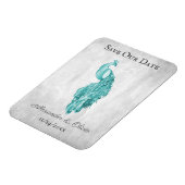 Magnet Flexible Peacock turquoise Enregistrer l'aimant Date (Côté Gauche)