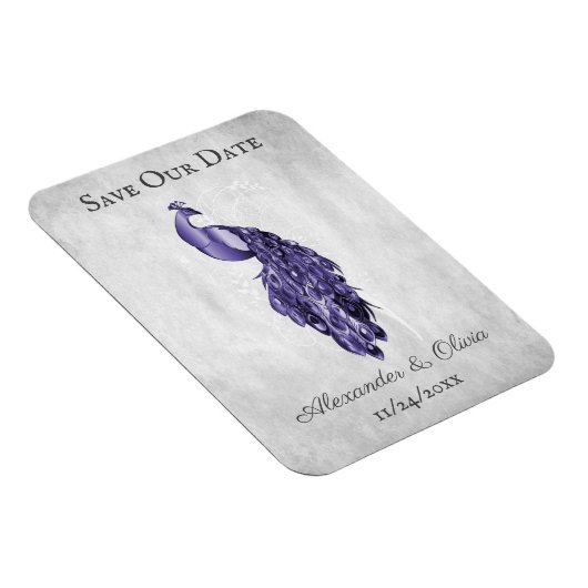 Magnet Flexible Peacock Violet Enregistrer l'aimant Date (Côté Droit)