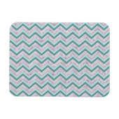 Magnet Flexible Pearl Floral Turquoise ZigZag Motif (Horizontal)