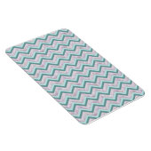Magnet Flexible Pearl Floral Turquoise ZigZag Motif (Côté Droit)