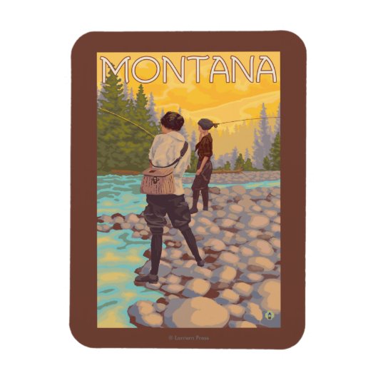 Magnet Flexible Pêche à la mouche - Montana (Vertical)