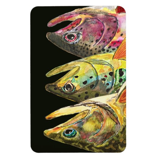 Magnet Flexible Pêche à la mouche pour truite (Vertical)