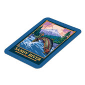 Magnet Flexible Pêche à la mouche - Sandy River, Oregon (Côté Gauche)