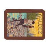 Magnet Flexible Pêche à la mouche - Valdez, Alaska (Horizontal)