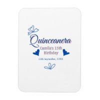 Pêche bleu quinceanera 15e anniversaire rustique m