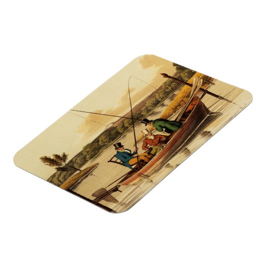 Magnet Flexible Pêche dans un Punt, aquatiné par I. Clark, pub. pa (Côté Gauche)