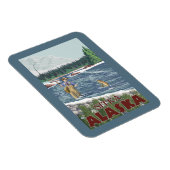 Magnet Flexible Pêcheur de mouches - Sitka, Alaska (Côté Droit)