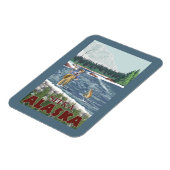 Magnet Flexible Pêcheur de mouches - Sitka, Alaska (Côté Gauche)