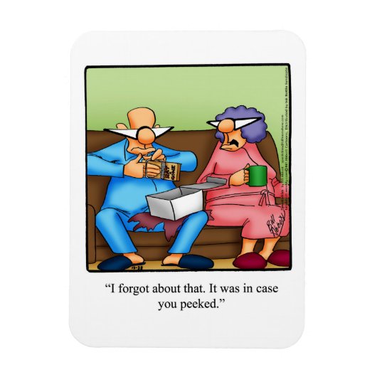 Magnet Flexible Peeking drôle avant Noël Humour Aimant Cadeau (Vertical)