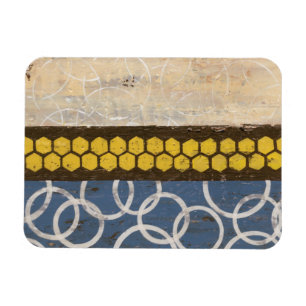 Magnet Flexible Peigne de miel Abstrait I