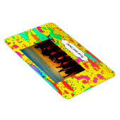 Magnet Flexible Peignez éclabousse sur un arrière - plan jaune (Côté Droit)