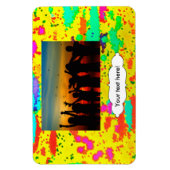 Magnet Flexible Peignez éclabousse sur un arrière - plan jaune (Vertical)