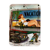 Magnet Flexible Peintres en tableau en hiver par Stevan Dohanos (Vertical)