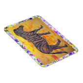 Magnet Flexible peinture à goutte de zèbre pourpre (Côté Droit)