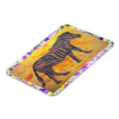 Magnet Flexible peinture à goutte de zèbre pourpre (Côté Gauche)
