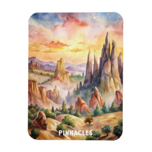 Magnet Flexible Peinture à l'aquarelle du parc national des Pinnac