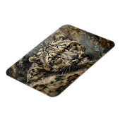 Magnet Flexible Peinture à l'huile de léopard de neige (Côté Gauche)