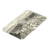 Magnet Flexible Peinture à l'huile des Fontaines du Jardin de Vers (Côté Gauche)