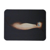 Magnet Flexible Peinture à l'huile étonnante Chat siamois (Horizontal)