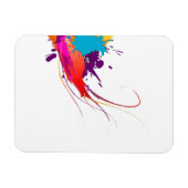 Magnet Flexible Peinture à papillon exotique Abstraite (Horizontal)