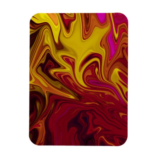 Magnet Flexible Peinture abstraite colorée (Vertical)