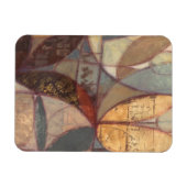 Magnet Flexible Peinture Abstraite de feuilles florales par Norman (Horizontal)