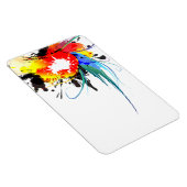 Magnet Flexible Peinture Abstraite de perroquets sauvages (Côté Droit)