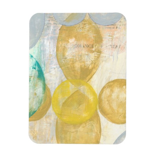 Magnet Flexible Peinture Abstraite moderne sur papier journal (Vertical)