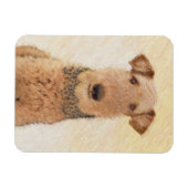 Magnet Flexible Peinture Airedale Terrier - Cute Original Art (Horizontal)