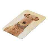 Magnet Flexible Peinture Airedale Terrier - Cute Original Art (Côté Gauche)