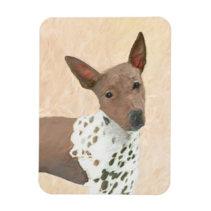 Magnet Flexible Peinture américaine sans poil Terrier - Chien Art