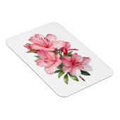 Magnet Flexible Peinture aquarelle de fleur d'azalée (Côté Droit)