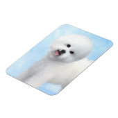 Magnet Flexible Peinture Bichon Frise - Cute Original Chien Art (Côté Gauche)
