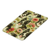 Magnet Flexible Peinture Collie vintage (Côté Gauche)